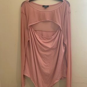 Blush Pink bodysuit - plus size